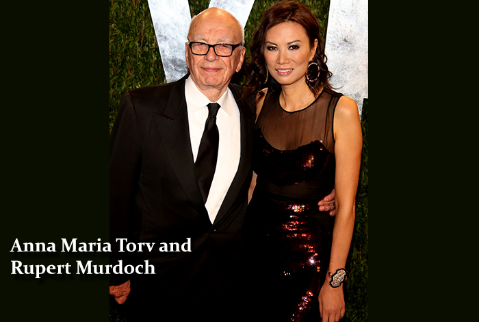 Anna Maria Torv and Rupert Murdoch