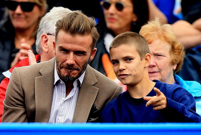 david beckham and rome