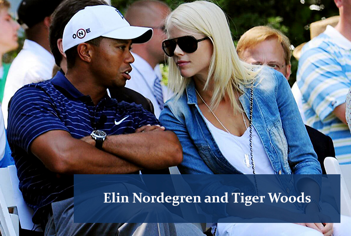 Elin Nordegren and Tiger Woods 