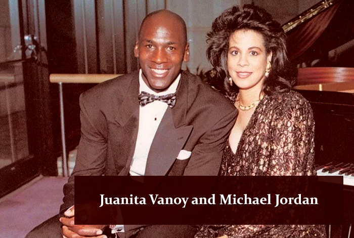 Juanita Vanoy and Michael Jordan