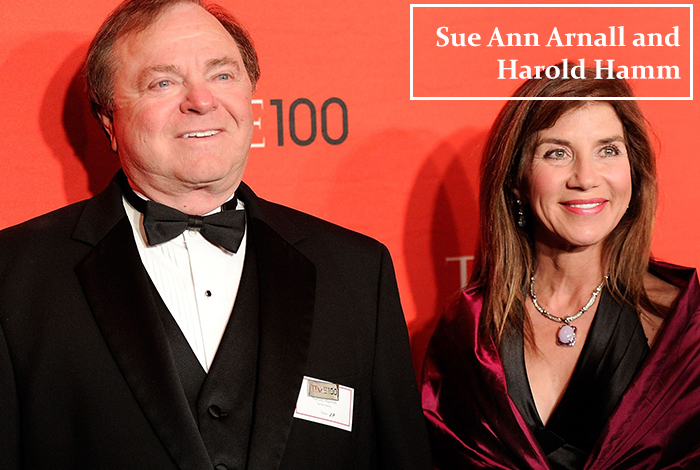 Sue Ann Arnall and Harold Hamm