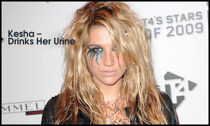  Kesha – Drinks Her Urine