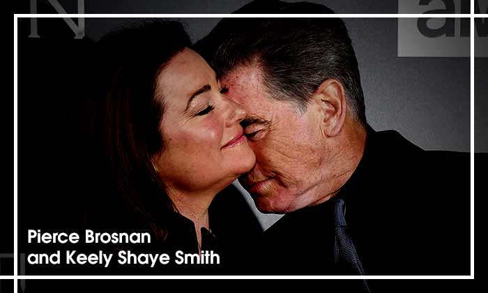 Pierce Brosnan and Keely Shaye Smith
