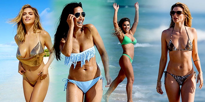 Sexy Celebs In Bikinis On The Beach Heating Things Up!