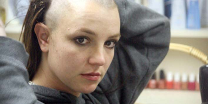 Britney Spears got her head shaved