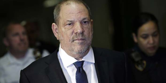 Harvey Weinstein booked for sexual harassment
